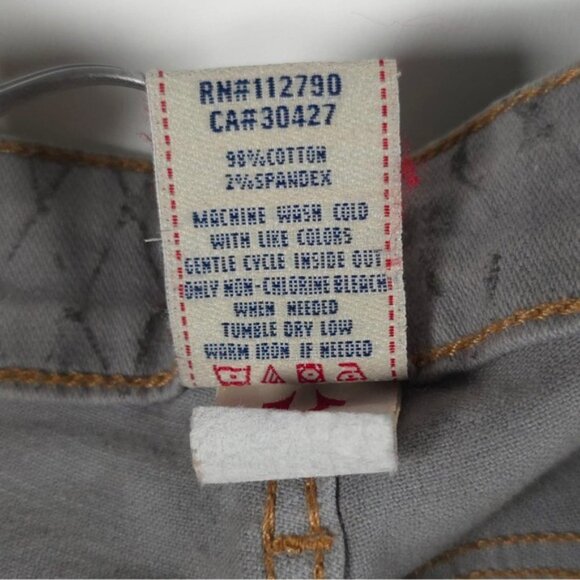 TRUE RELIGION USA Made 🇺🇸 Diamond Print Cut 606828 Jeans W95Q85180 Size 26 - Picture 14 of 14